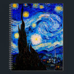 Die Sternennacht von Vincent Van Gogh Notizbuch<br><div class="desc">Vincent Van Gogh The Starry Night. Das ist ein altes Meisterwerk des holländischen Meisters Vincent Van Gogh. Dieses schöne Landschaftsbild hat eine schöne,  lebendige,  gesättigte Farbe. Vincent Van Gogh war ein niederländischer Postimpressionist. Dieses Bild ist öffentlich</div>