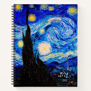 Die Sternennacht von Vincent Van Gogh Notizbuch