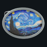 Die Sternennacht von Vincent Van Gogh Ovale Gürtelschnalle<br><div class="desc">Vincent Van Gogh The Starry Night. Das ist ein altes Meisterwerk des holländischen Meisters Vincent Van Gogh. Dieses schöne Landschaftsbild hat eine schöne,  lebendige,  gesättigte Farbe. Vincent Van Gogh war ein niederländischer Postimpressionist. Dieses Bild ist öffentlich</div>