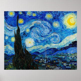 Die Sternennacht von Vincent Van Gogh Poster
