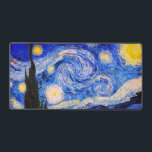 Die Sternennacht von Vincent Van Gogh Schreibtischunterlage<br><div class="desc">Vincent Van Gogh The Starry Night. Das ist ein altes Meisterwerk des holländischen Meisters Vincent Van Gogh. Dieses schöne Landschaftsbild hat eine schöne,  lebendige,  gesättigte Farbe. Vincent Van Gogh war ein niederländischer Postimpressionist. Dieses Bild ist öffentlich</div>