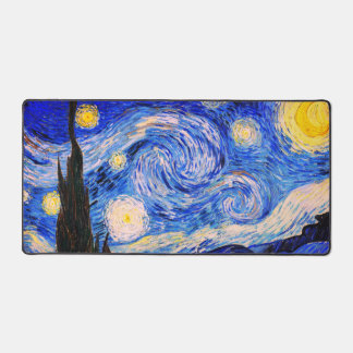 Die Sternennacht von Vincent Van Gogh Schreibtischunterlage
