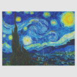 Die Sternennacht von Vincent Van Gogh  Seidenpapier<br><div class="desc">Vincent Van Gogh The Starry Night. Das ist ein altes Meisterwerk des holländischen Meisters Vincent Van Gogh. Dieses schöne Landschaftsbild hat eine schöne,  lebendige,  gesättigte Farbe. Vincent Van Gogh war ein niederländischer Postimpressionist. Dieses Bild ist öffentlich</div>