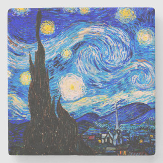 Die Sternennacht von Vincent Van Gogh Steinuntersetzer