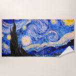 Die Sternennacht von Vincent Van Gogh Strandtuch<br><div class="desc">Vincent Van Gogh The Starry Night. Das ist ein altes Meisterwerk des holländischen Meisters Vincent Van Gogh. Dieses schöne Landschaftsbild hat eine schöne,  lebendige,  gesättigte Farbe. Vincent Van Gogh war ein niederländischer Postimpressionist. Dieses Bild ist öffentlich</div>