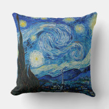 Die Sternennacht von Vincent Van Gogh Throw Kissen