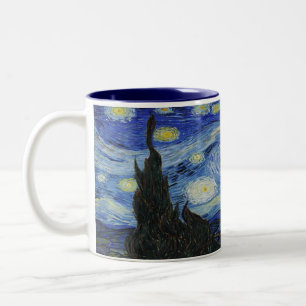 Die Sternennacht von Vincent Van Gogh Zweifarbige Tasse