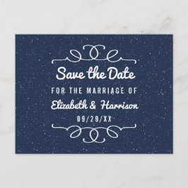 Die Sternennachtshochzeit speichert das Datum Ankündigungspostkarte