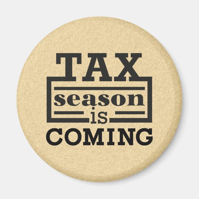 Die Steuersaison kommt Magnet (Vorne)