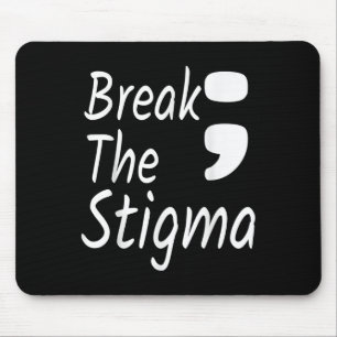 Die Stigma Semicolon Suizidprävention durch Krieg Mousepad