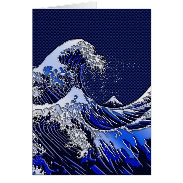 Die Stile der Chromfaser der Great Hokusai Wave (Vorne)