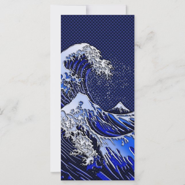 Die Stile der Chromfaser der Great Hokusai Wave (Vorderseite)
