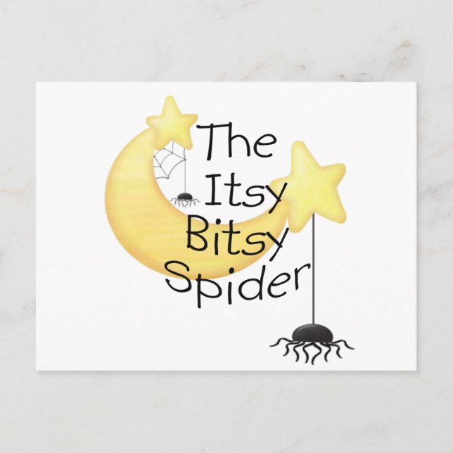 Die stille bitsy Spider Postkarte (Vorderseite)