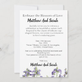 Die Stille der Natur: Eine blühende Liebe für Blum Einladung