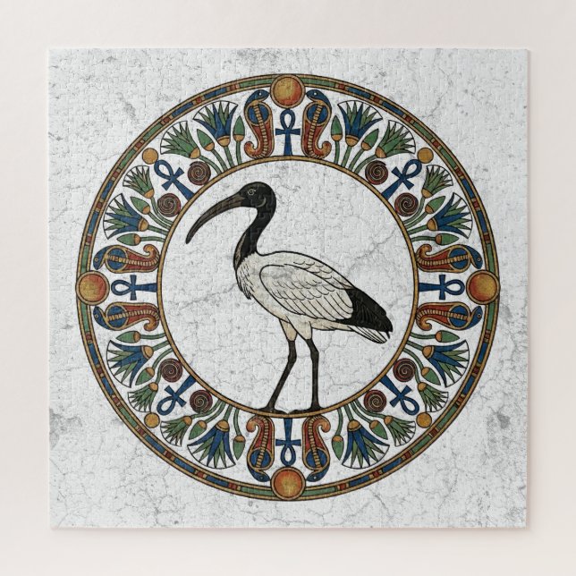 Die Stille des Wissens: Heiliger Ibis des Thoth Puzzle (Vertikal)