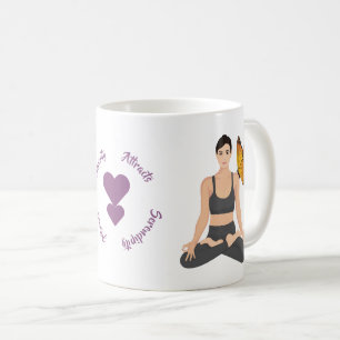 Die Stille zieht die Liebe des Serendipity Yoga Bu Kaffeetasse