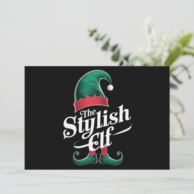 Die stilvolle Elf-Gruppe passt zu Weihnachten der  (Stehend Vorderseite)