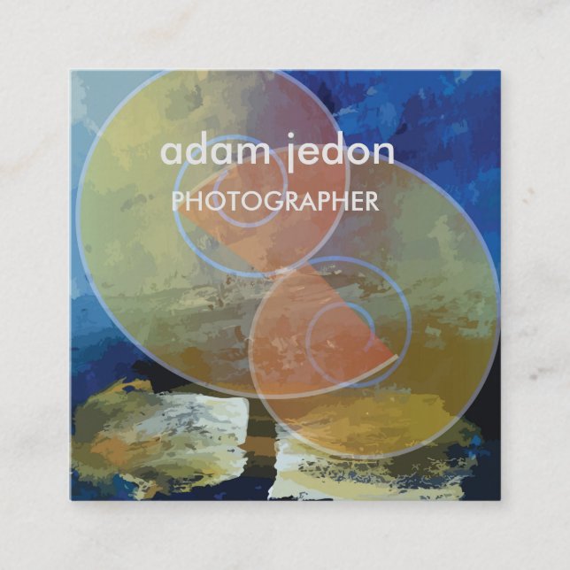 Die stilvolle moderne Square Business Card Quadratische Visitenkarte (Vorderseite)