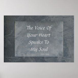 Die Stimme deines Herzens spricht zu meinem Soul - Poster