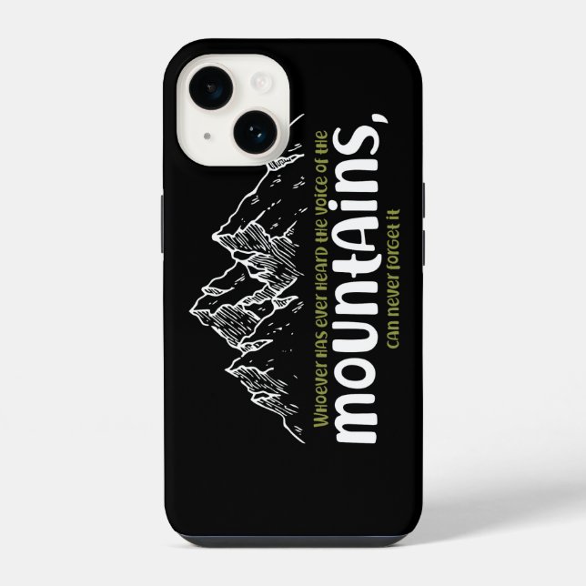 Die Stimme der Berge iPhone Hülle (Rückseite)