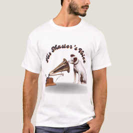 Die Stimme seines Meisters in Skript T-Shirt