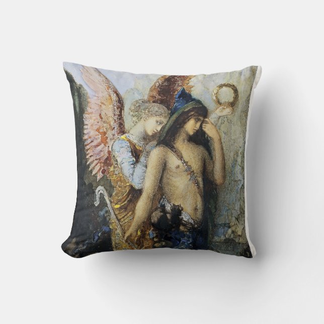 Die Stimmen durch Gustave Moreau Kissen (Vorderseite)