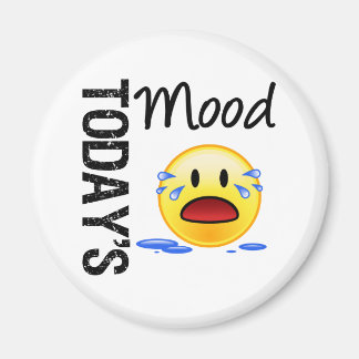 Die Stimmung des Emotikums heult Magnet
