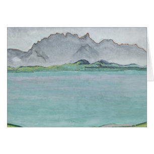 Die Stockhorn Berge und der See Thun, 1911