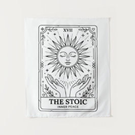 Die stoische Tarotkarte Wandteppich