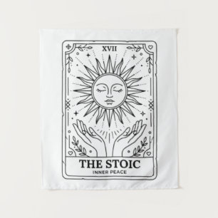 Die stoische Tarotkarte Wandteppich