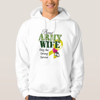 Die stolze Ehefrau-starke Armee überleben Hoodie
