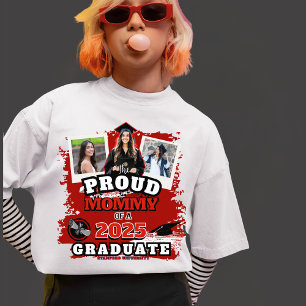 Die stolze Mama personalisierte Familien-Abschluss Tri-Blend Shirt