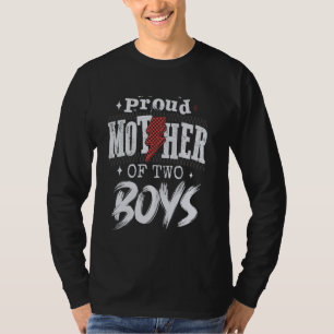 Die stolze Mutter von zwei Jungen Söhne zum Mutter T-Shirt