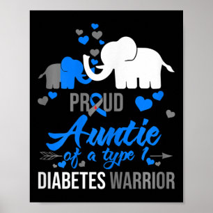 Die stolze Tante eines Geschenks mit einem Typ 1 D Poster
