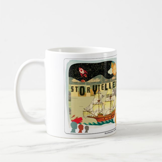 Die storyteller-Urform-klassische Kaffee-Tasse Kaffeetasse (Links)