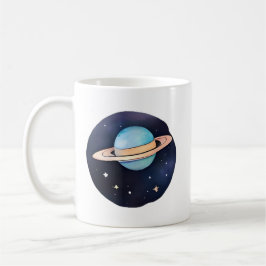 Die Strahlung des Saturns in Wasserfarbe Kaffeetasse