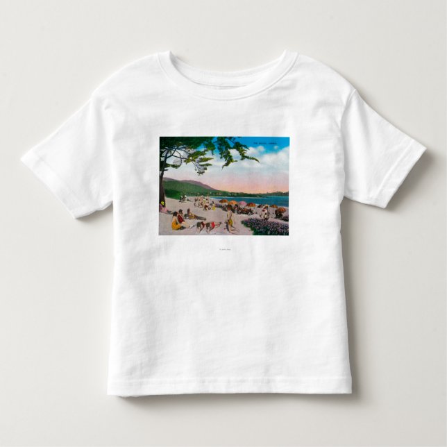 Die Strand-Szene bei Carmel, Kalifornien Kleinkind T-shirt (Vorderseite)