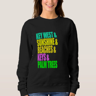 Die Strände von West Florida Palmen Sweatshirt
