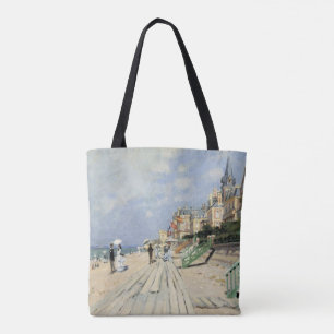 Die Strandpromenade in Trouville von Claude Monet