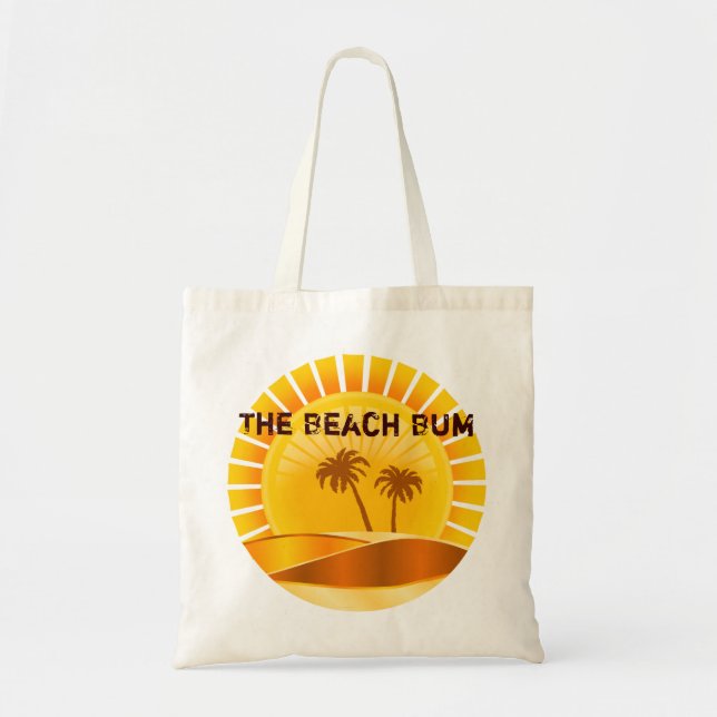 Die Strandtasche mit tropischem Sonnenbrust Tragetasche (Vorne)
