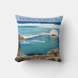 Die Strandträume sind aus diesem, Meereswellen Kissen