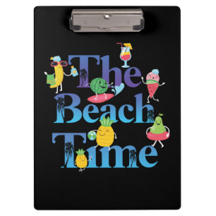 Die Strandzeit Klemmbrett