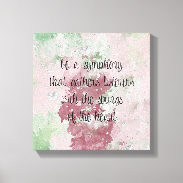 Die Stränge des Herzens Leinwanddruck (Vorderseite)