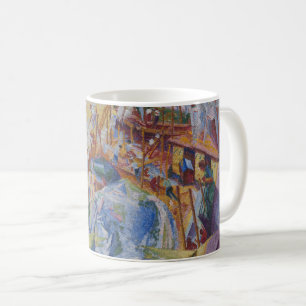 Die Straße betritt das Haus - Umberto Boccioni Kaffeetasse