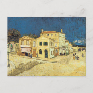 Die Straße, das gelbe Haus Postkarte