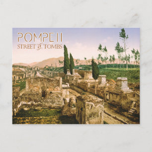 Die Straße der Gräber, Pompeji, Italien Postkarte