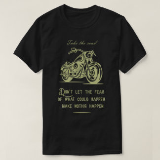 Die Straße, ein Motorraddesign. T-Shirt