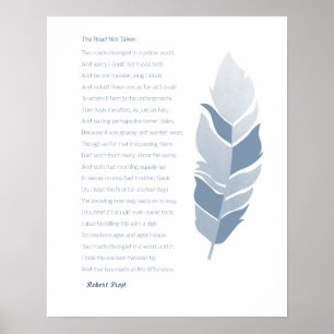 Die Straße ist nicht gefahren Poster