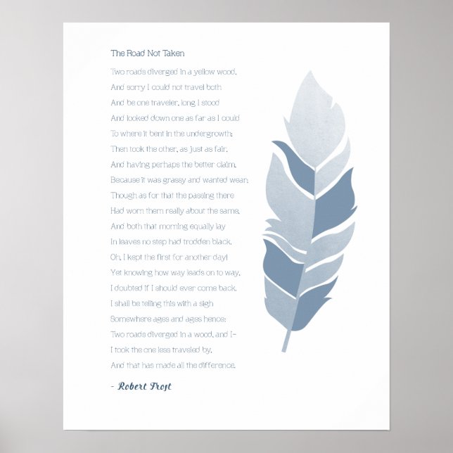 Die Straße ist nicht gefahren Poster (Vorne)