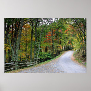 Die Straße ist weniger gereist Poster